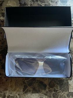 Balenciaga BB Women’s Square Sunglasses White Frame Gray Gradient UV400