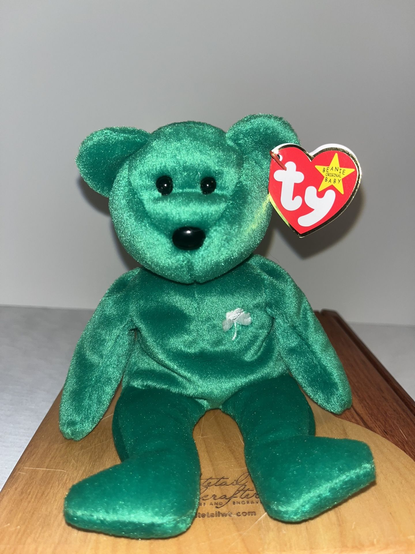 Ty Beanie Baby Erin The Bear 1997 Retired Plush Toy