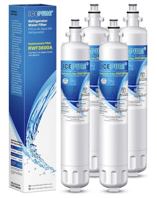 New And Sealed Refrigerator Filter, Pack Of 4 