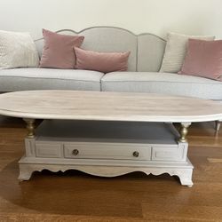 Cream White Coffee Table 