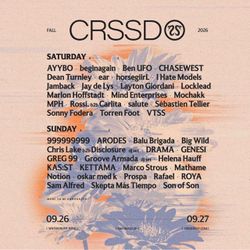 SATURDAY ONLY CRSSD PASS - 3 Tickets $180 each