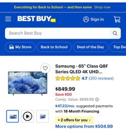 Samsung 65-Inch  AI Smart TV