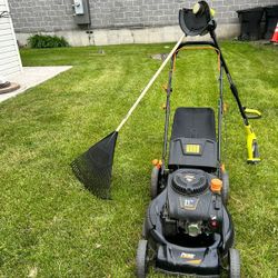 Lawn mower, String Trimmer and Leaf Rake (Negotiable)