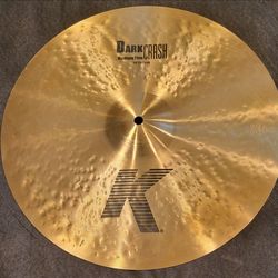 Zildjian K Dark Crash Cymbal 16" Medium Thin