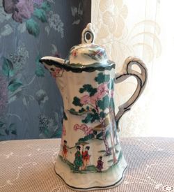 Antique porcelain Chocolate Pot Coffee Tea Server