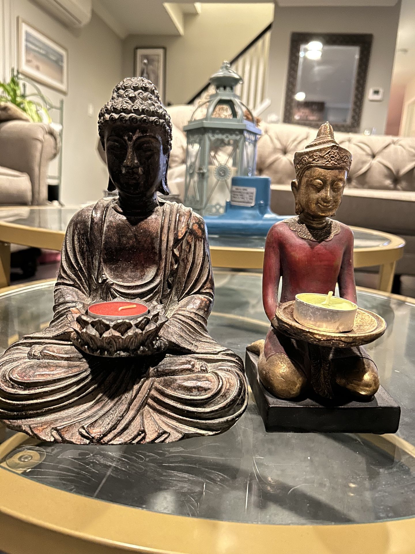 Assorted Buddha Statues 8-1/2"H And 9"H-each $30