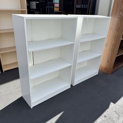 3 Tier White Bookcase Very Good Condition $25 each