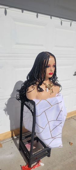 Curly hand Braided Wig
