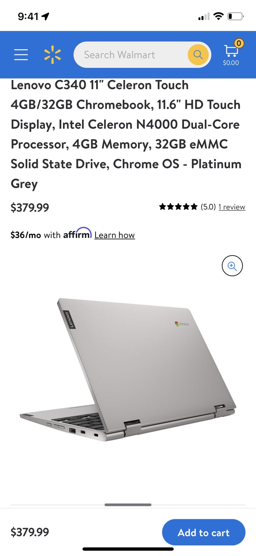 Lenovo Touch Screen Chromebook