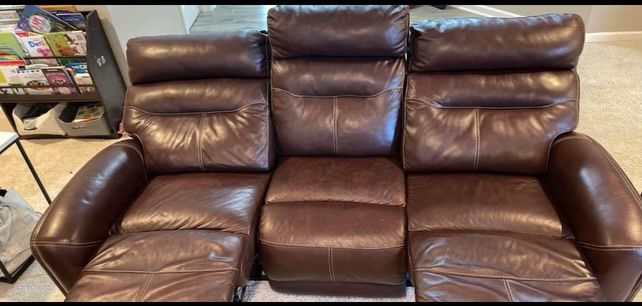 REAL LEATHER Power Reclining Sofas