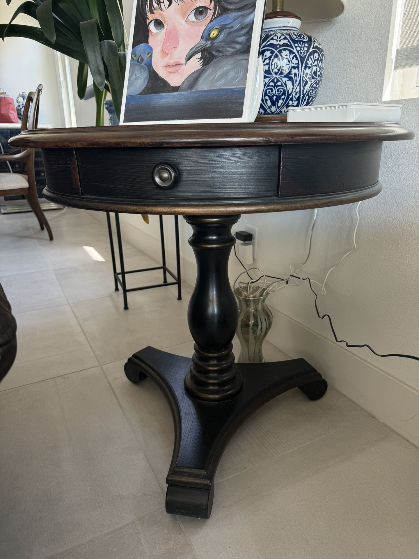 Hooker Oak Wood End Table