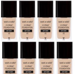 12 Pieces Of Wet n Wild Photo Focus Dewy Liquid Foundation Makeup, Soft Ivory
