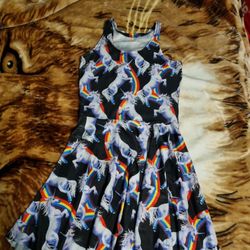 Ladies Rainbow Unicorn Dress