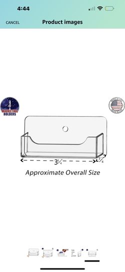 Marketing Holders 6 Pack Single Pocket Wall Mount Business Card Holder Display Stand