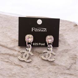 Letter C C Earrings Gold And Silver Jewelry Set 