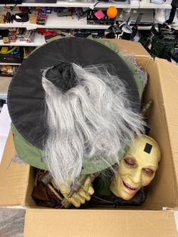Home Accents Holiday 7 ft Dead Water Animated LED Lethal Lily Witch Prop