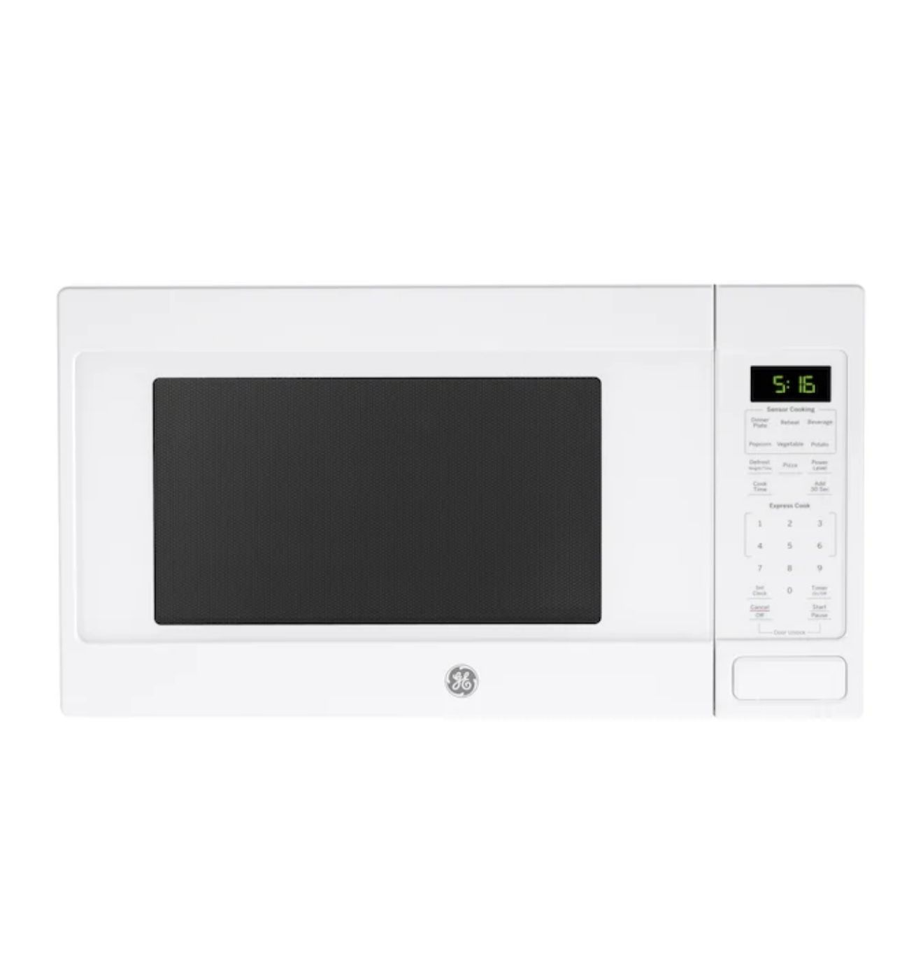 GE White Countertop Ful Size Microwave 