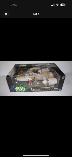 1999 Star Wars The Power of the Force Y-Wing Fighter w/ Rebel Alliance Pilot