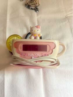 Hello Kitty Teacup Digital Alarm Clock – Cute Kawaii Desk Clock