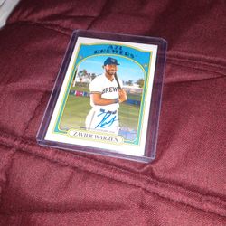 2021 Topps Rookie Autograph Card