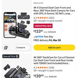 GD340 Dash Cam  new  never used still in original box