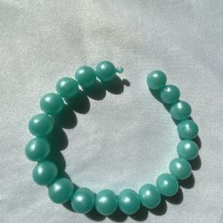 Fun retro Pop beads in mint green bracelet
