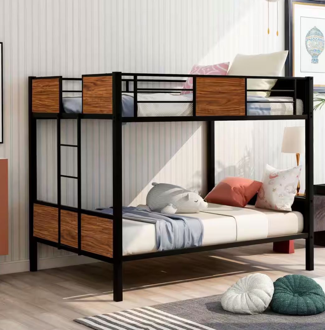 Metal Frame. Full Over Full Bunk Bed