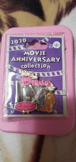 Lady and the Tramp 2020 Movie Anniversary Collection LE 1000 Cast Exclusive Pin