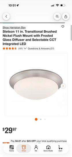 flush mount with frosted glass