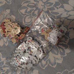 3 Bags Of Rabbit Buttons