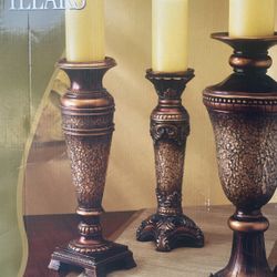 Mosaic Candle Pillars