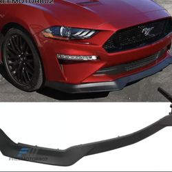 Fits 18-22 Ford Mustang GT R Spec Unpainted PP Front Bumper Lip Chin Spoiler