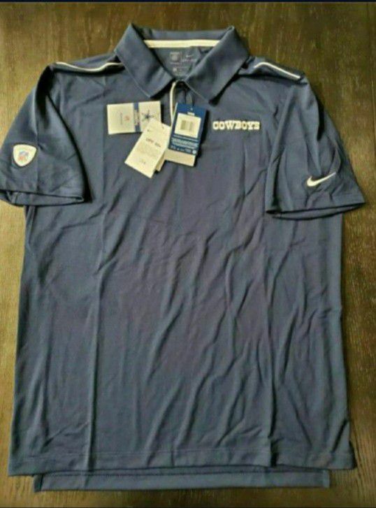 New Men's Dallas Cowboys Nike Team Issue Polo Style 1(contact info removed)7 Sizes Medium Large