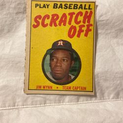 Jim Wynn Play Baseball Scratch Off Card 