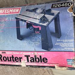 Craftsman Router table never used