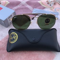Marshal 3648 Rayban Green Lenses Sunglasses 