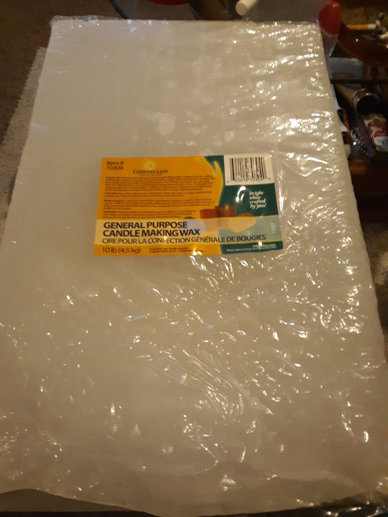 COUNTRY LANE 10LB WAX BLOCK FOR CANDLE MAKING