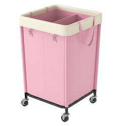  160L Rolling Laundry Hamper with Wheels, Heavy Duty Laundry Basket, Large Laundry Cart with Steel Frame and Removable Bag, Dirty Clothes Hamper for H