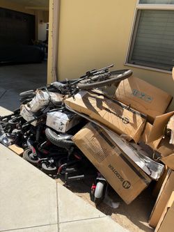Broken Electric Bike and Scooter