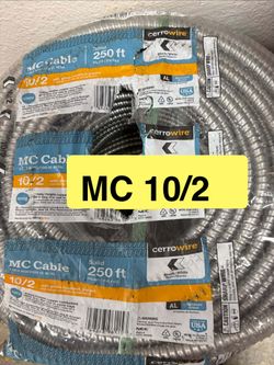New wire cable MC metal clad cable 10/2