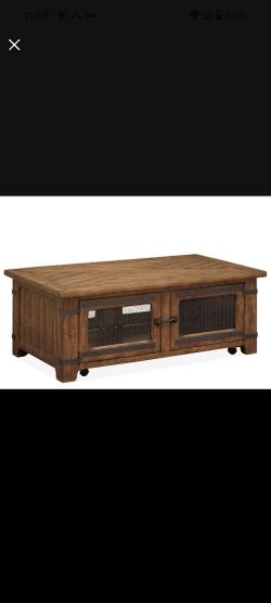 Real Wood Coffee Table With Lift Top