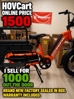 HOVCart at sales family cargo ebike