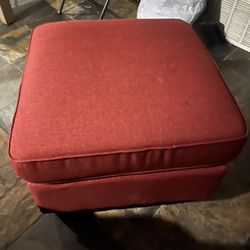 Medium Square Red Couch 