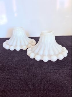 Glass candle holder