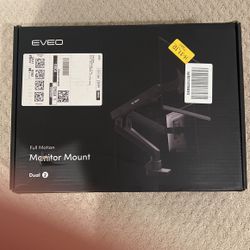 EVEO Dual Full Motion Monitor Mount 