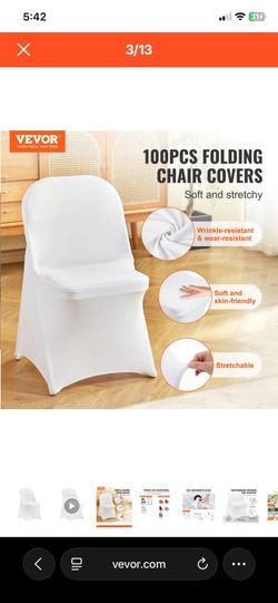 Brand new 100 white chair covers for $100