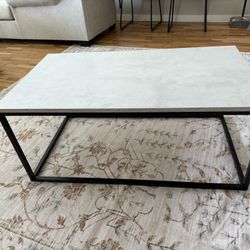 Faux Marble Coffee Table