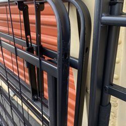 2 Easy fold up metal bed frames NO TOOLS REQUIRED