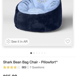 Pillowfort shark bean bag chair