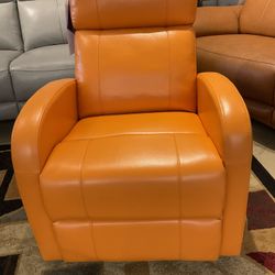 New orange color Manual recliner chair. Plz read Ad.